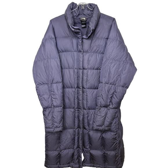 Exc. Cond. The North Face Womens XL Navy Blue Goose Down 600 Parka Puffer Coat - Picture 1 of 9